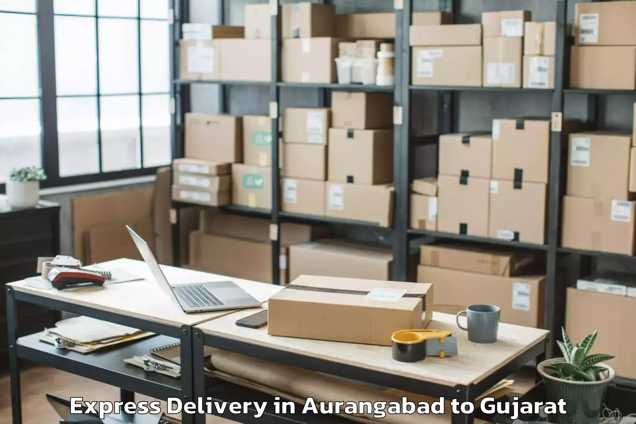 Professional Aurangabad to Bhanvad Express Delivery